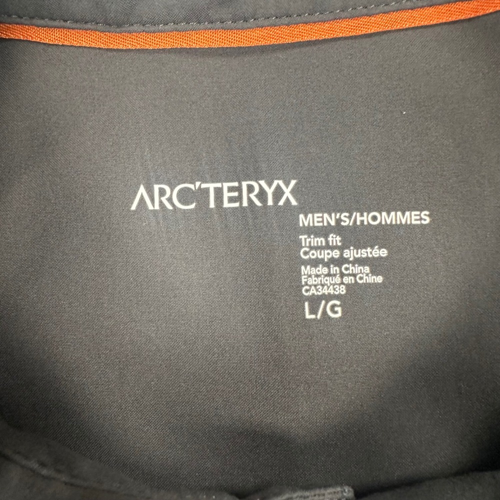 Arcteryx Skyline Shirt Mens Large Blue Short Sleeve Snap Pocket Outdoor Hiking - Picture 3 of 11